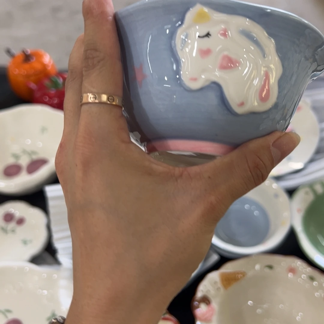 摆件高温陶瓷釉下彩正品！