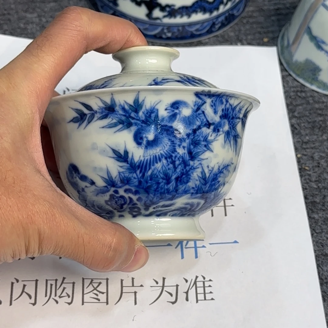 杯子瓷当代仿古精品全手工