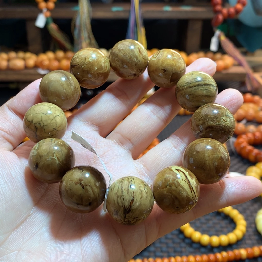 琥珀（根珀）未镶嵌手串蜜蜡手串