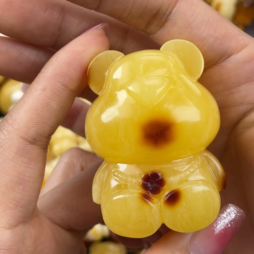 琥珀裸石未镶嵌蜜蜡