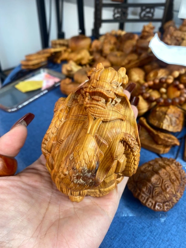 太行崖柏陈化料手工葫芦