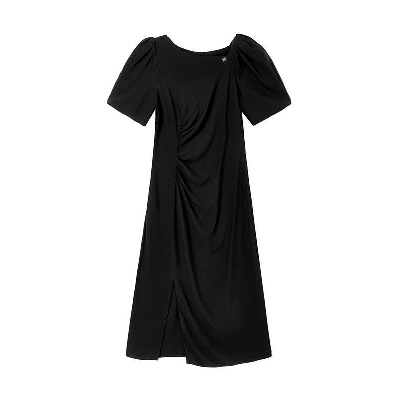 【九月专属】醋酸抽褶连衣裙N2367