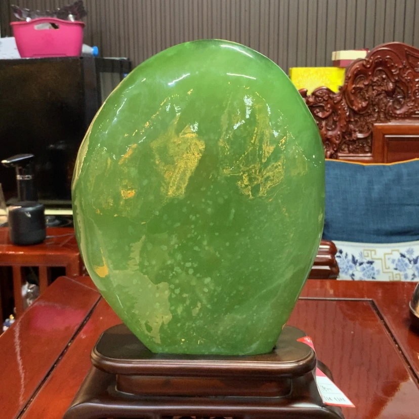 【闪购商品】未镶嵌蛇纹石玉摆件覆膜