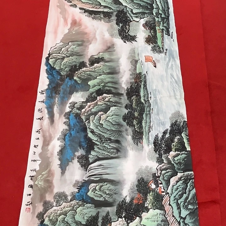 国画国画作品多次入
