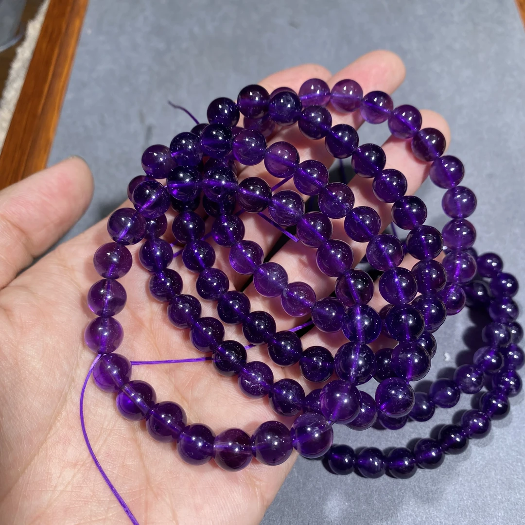 紫气东来 紫水晶8mm手串 多样性发其一 【SJ0050】