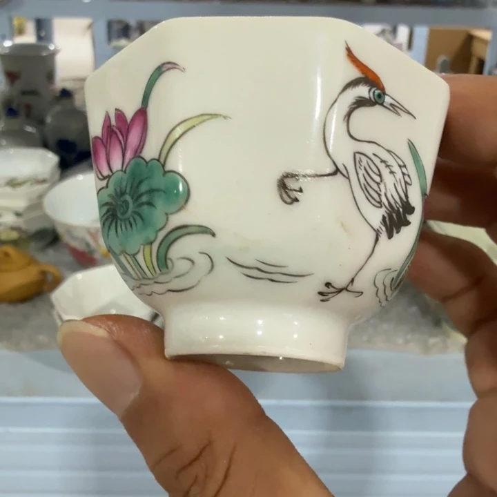 瓷片摆件手绘瓷器全部处理