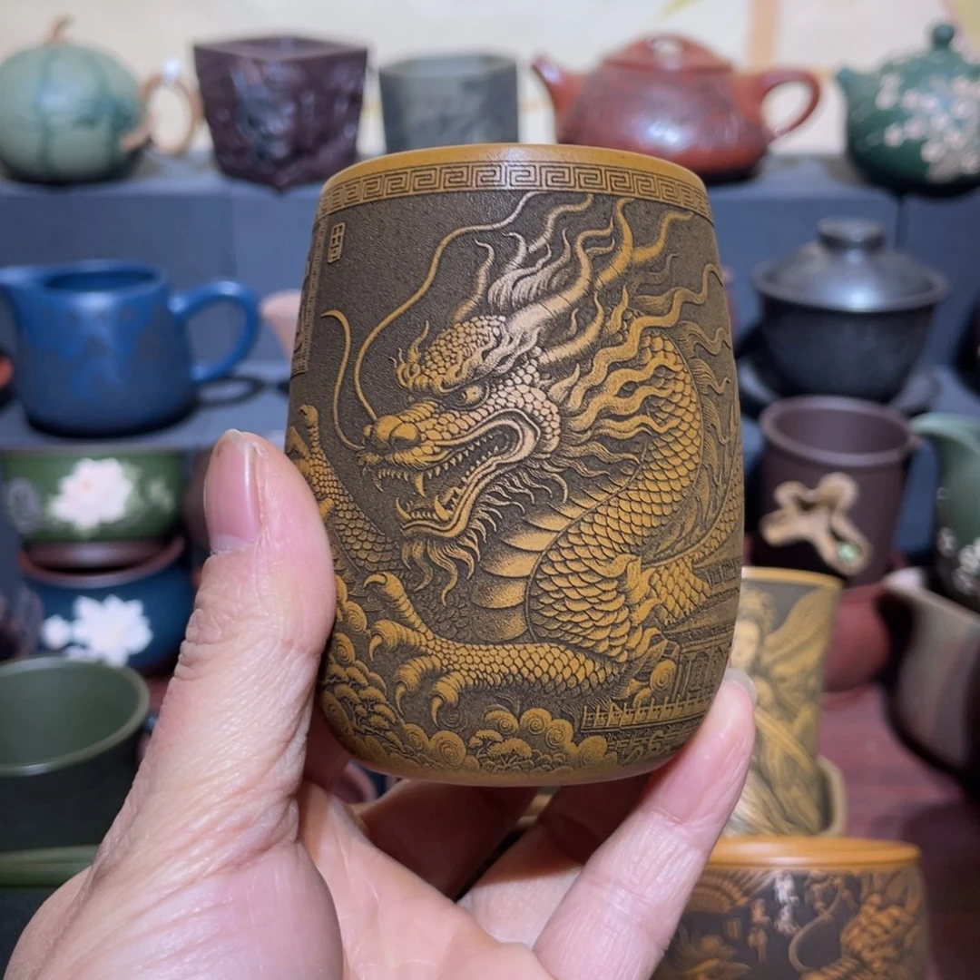 原矿紫砂手工主人杯