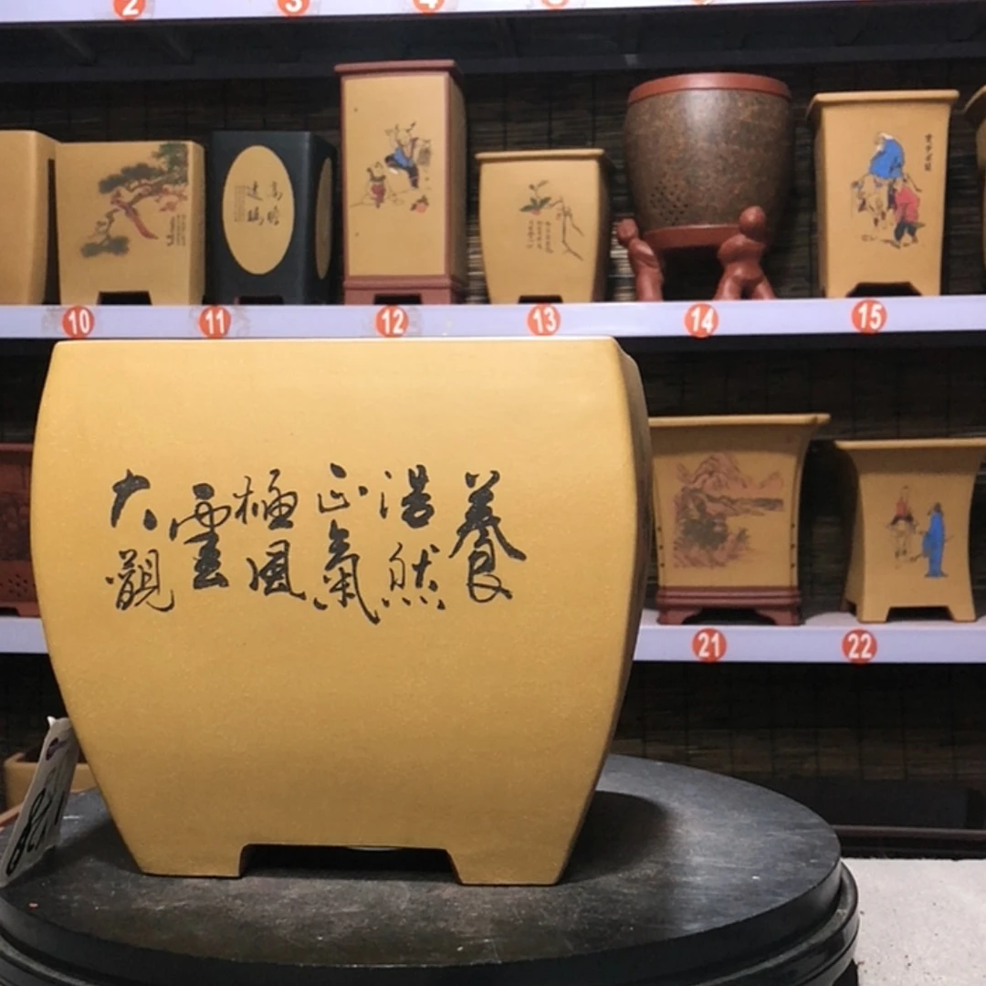 【闪购商品】紫砂花盆喻*手工制作