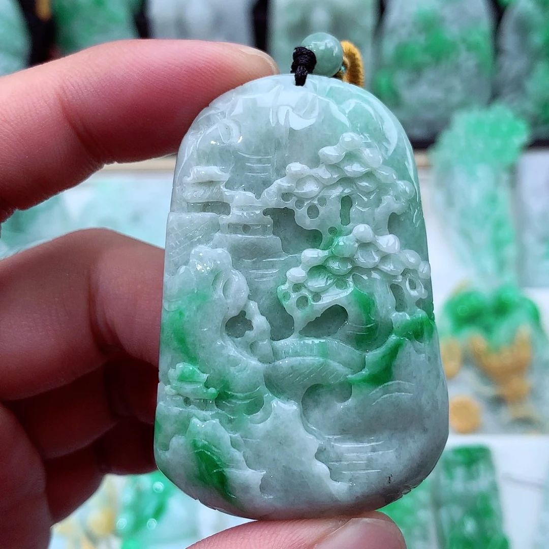 翡翠未镶嵌颈饰翡翠吊坠