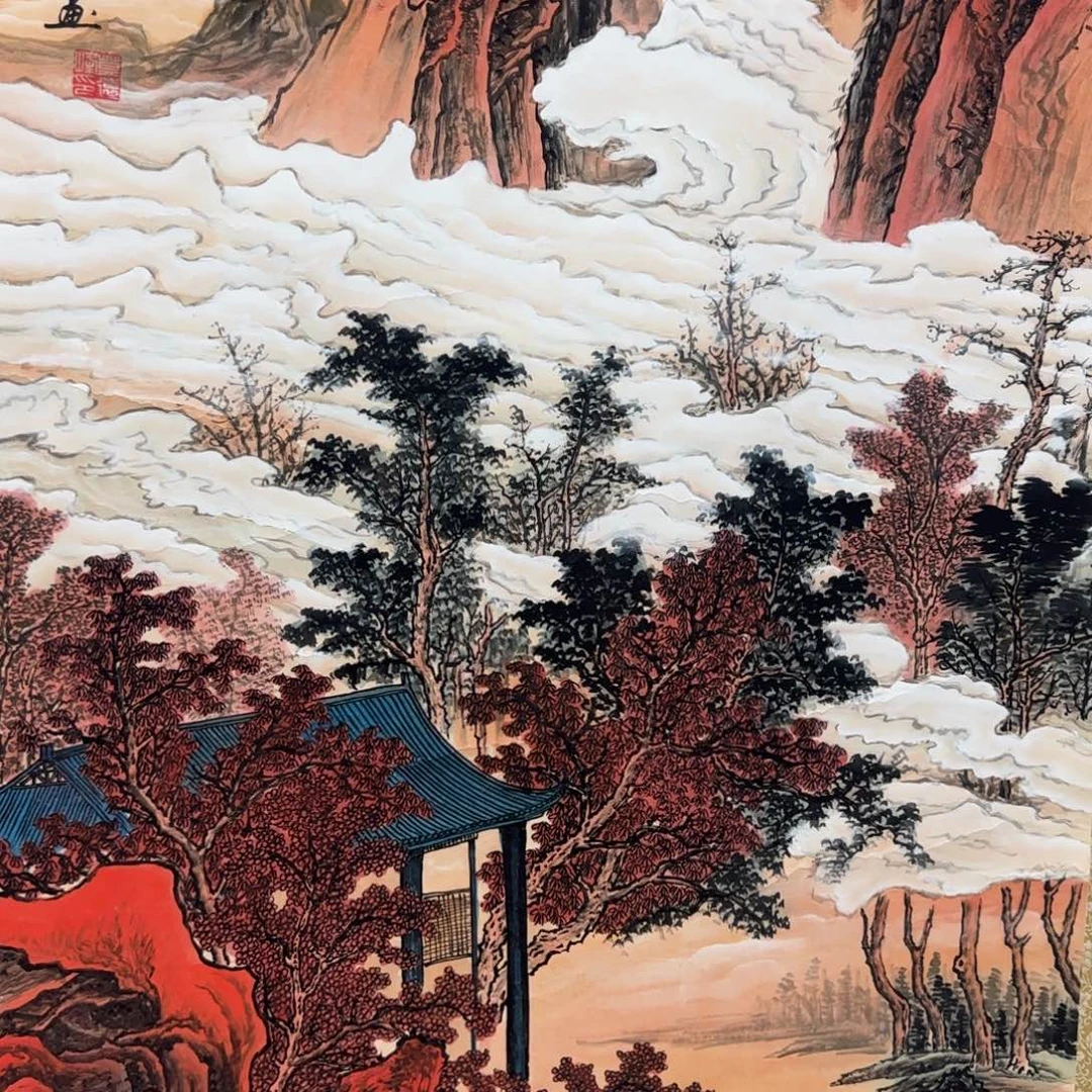 国画QA原创山水作品！带证书！限购一单
