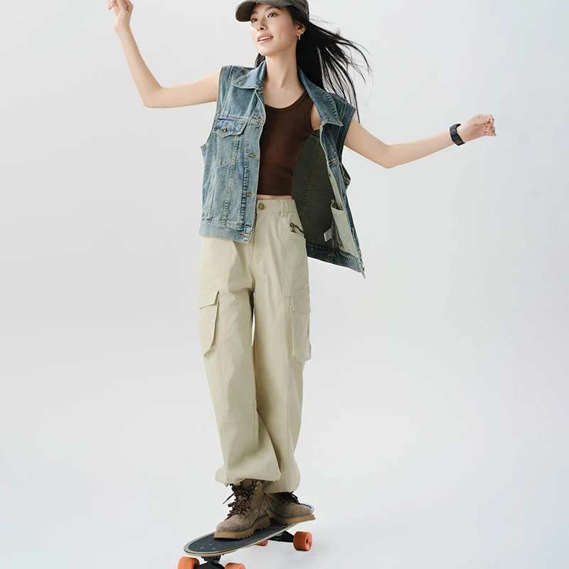 A美洋MEIYANG 苏打休闲裤【夏日户外】复古直筒工装裤【小70】-周三