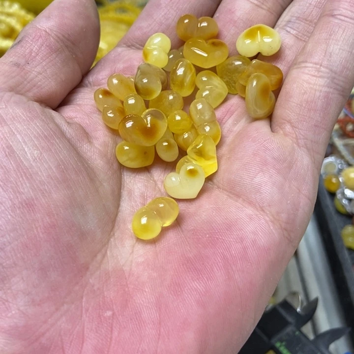 裸石蜜蜡未镶嵌多样性发货2个