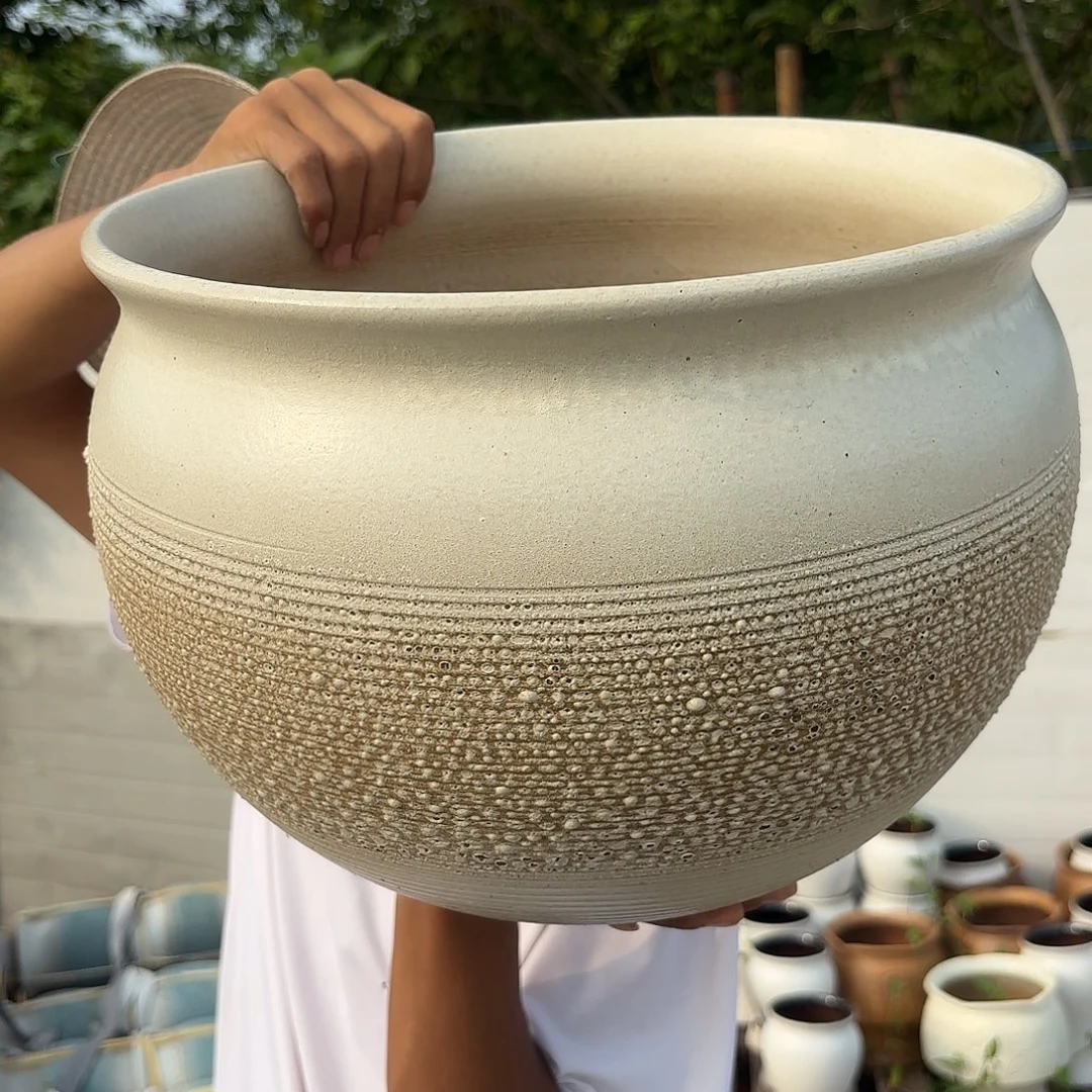 花盆紫砂复古泡泡口径32高度 24