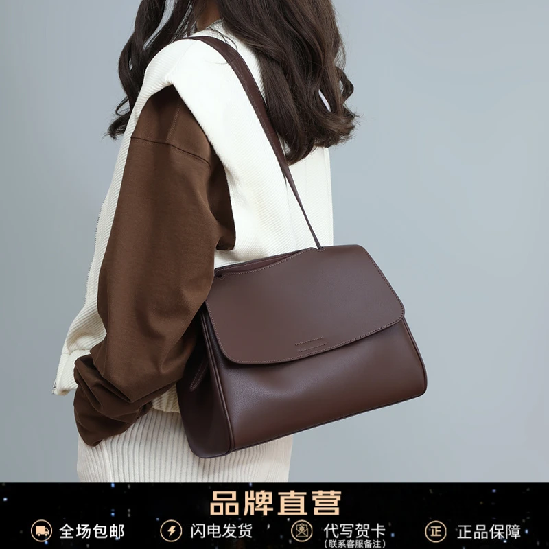 Viney真皮包包女高级感2025新款托特单肩包生日礼物送女友送老婆