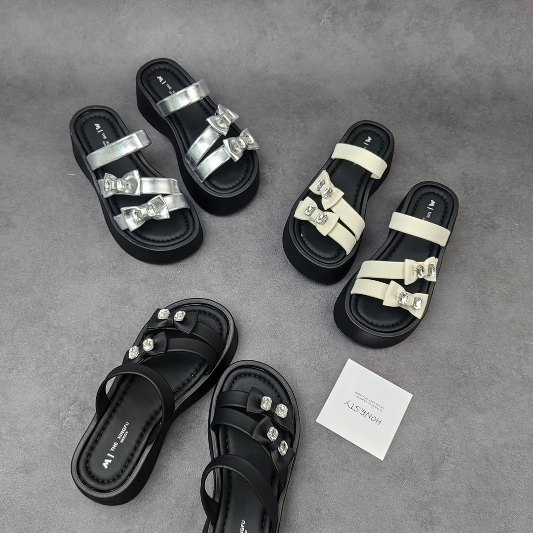 火爆夏季新款厚底舒适休闲时尚网红松糕鞋女凉拖鞋百搭-661