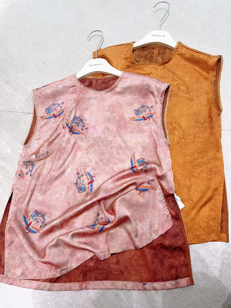 新中式复古国风无袖背心马甲