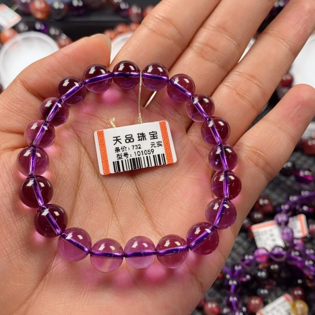 水晶手链未镶嵌岁**歌紫水晶101059