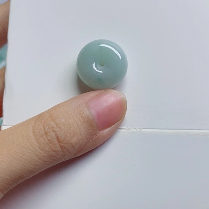 翡翠未镶嵌项圈翡翠平安扣