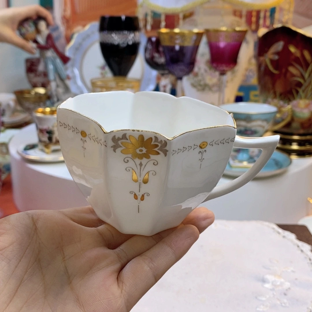 瓷片雪莱瓷器欧瓷咖啡杯水晶杯