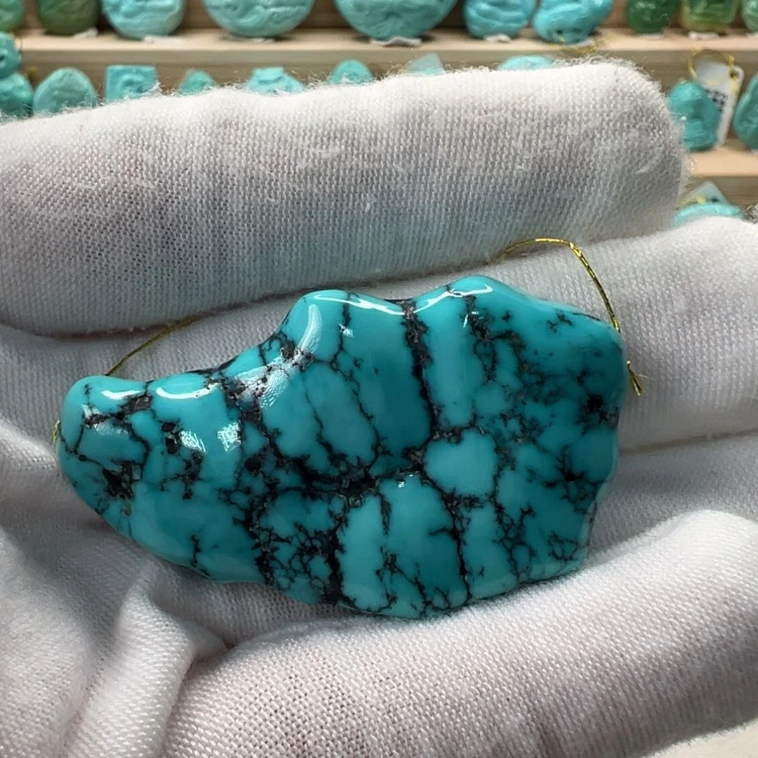 未镶嵌绿松石随形26.7mm