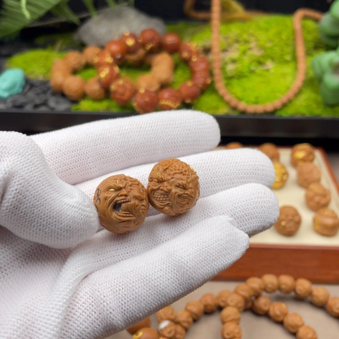 【闪购商品】猴头核桃把件皇****香坏笑，吞天