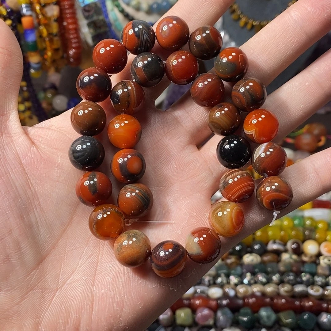 石英质玉未镶嵌，梦幻玛瑙14mm，