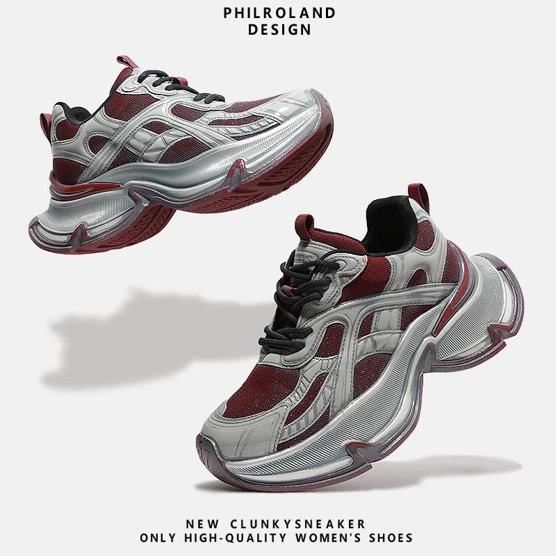 【霁蓝金尊】秋季新款小众原创老爹鞋女显瘦增高厚底老爹鞋