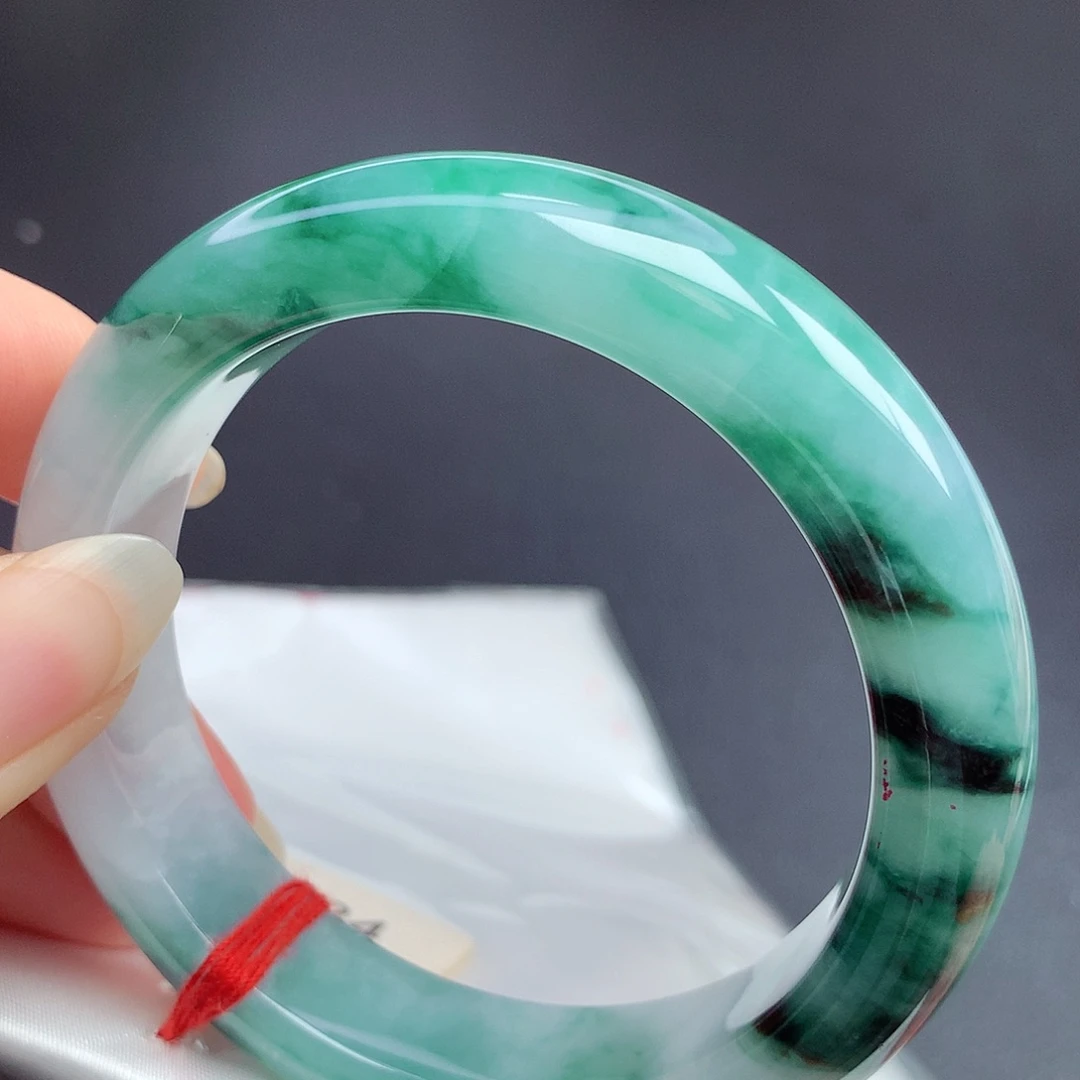 翡翠未镶嵌手镯56.7圈口