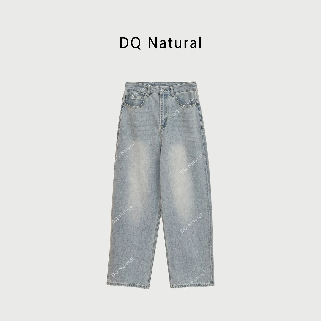 【DQ Natural】“无感”重工水洗浅色渲染牛仔裤 771853