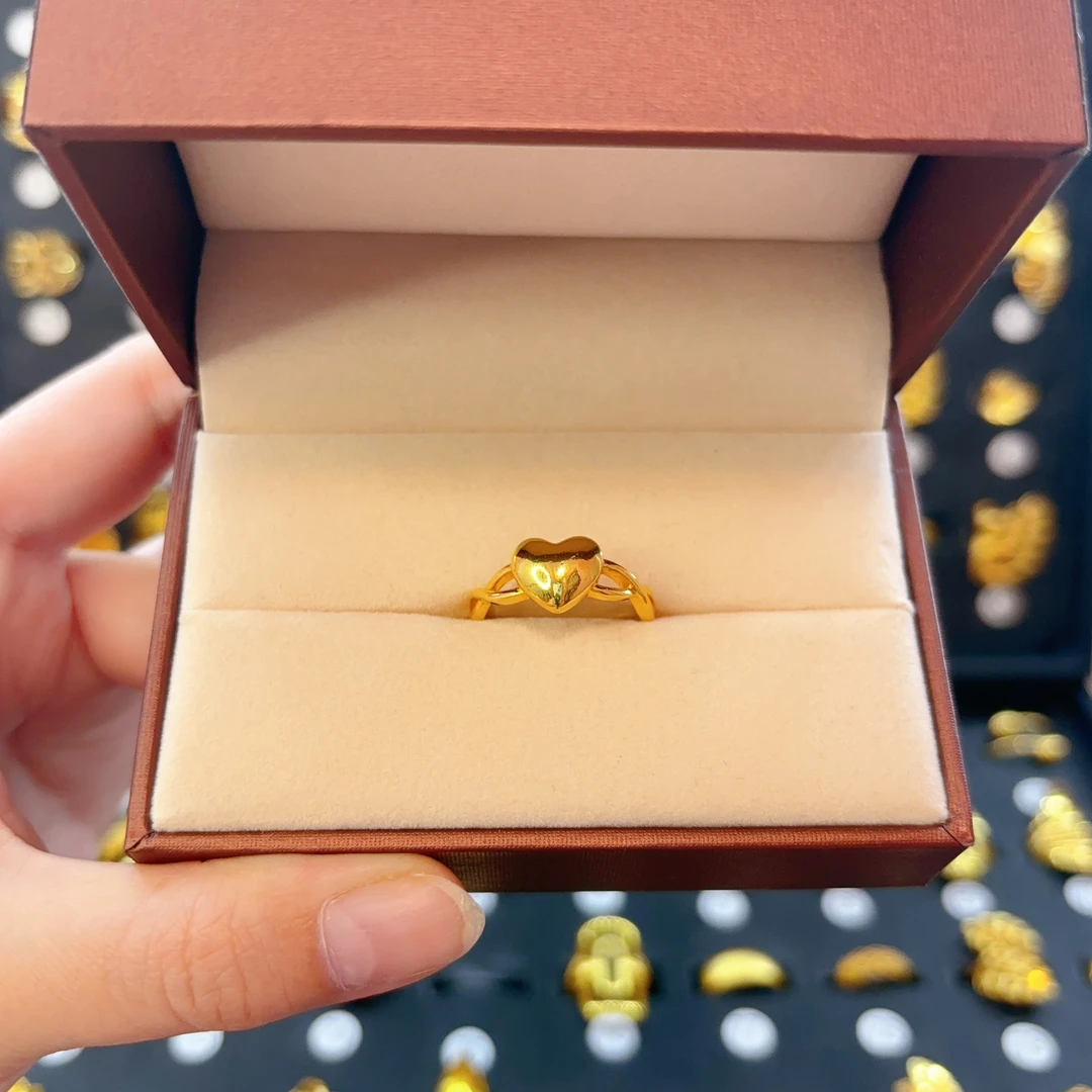 铜合金戒指 爱你满满可调节戒指（004）