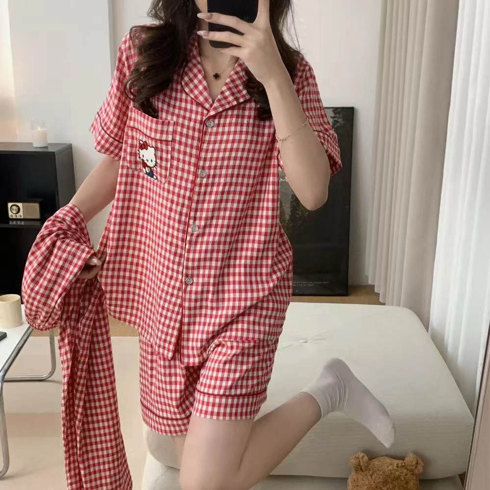 鑫然KIKI 可外穿KT猫三件套家居服 1560#1561#1565 LULU