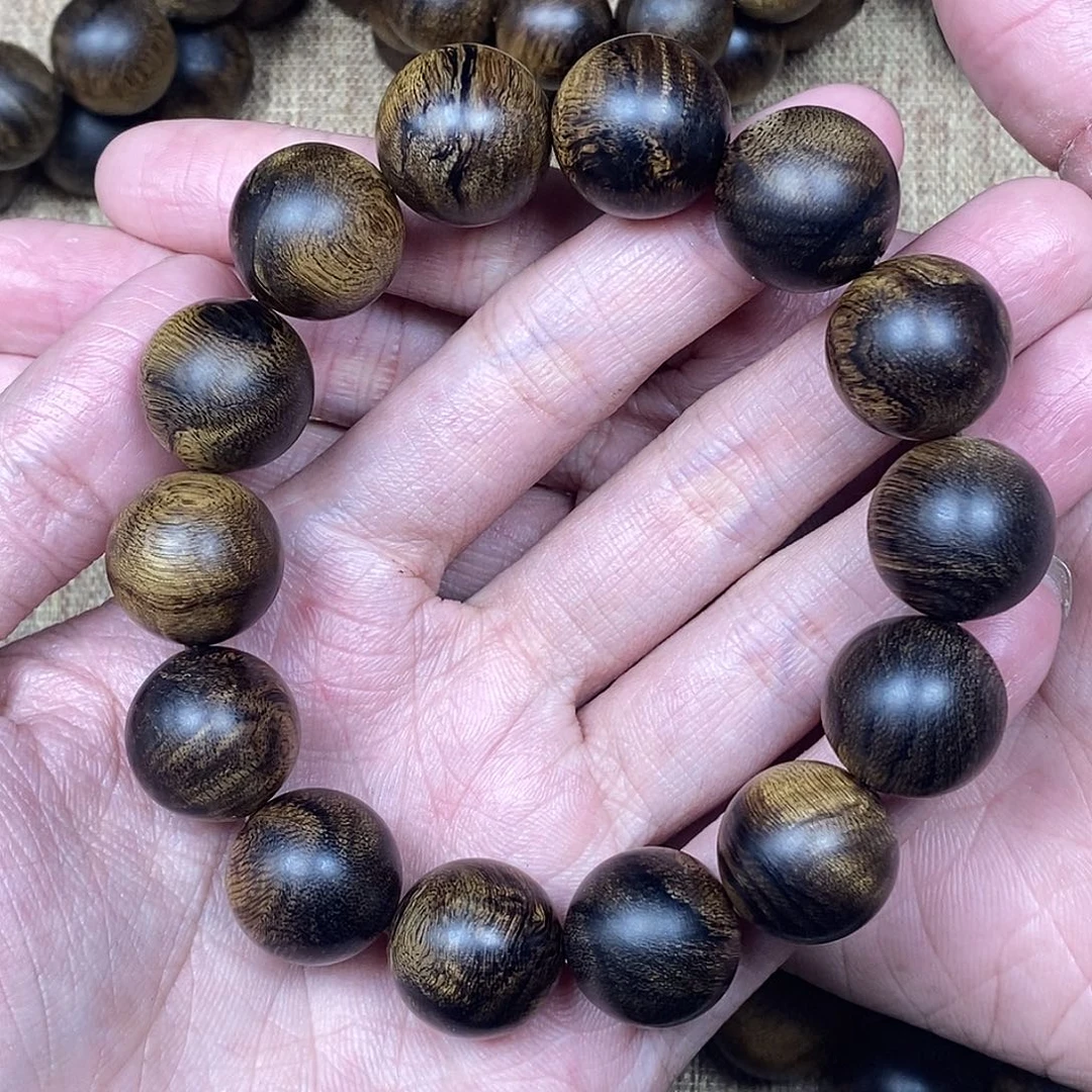 沉香手串越南芽庄白棋楠