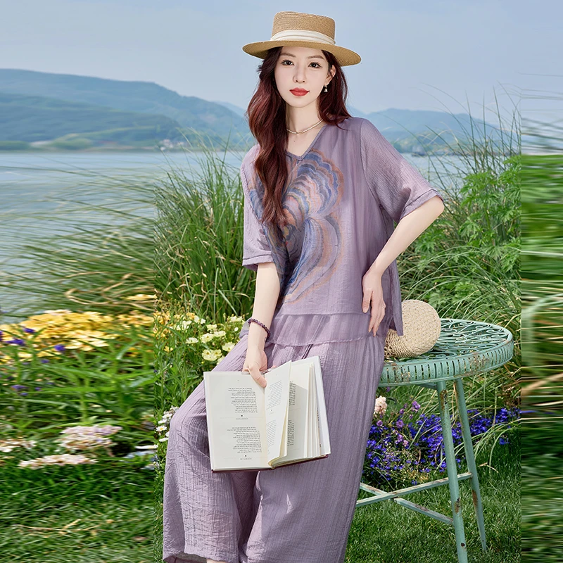 时尚套装时尚显瘦时髦小姨风城市机能风朋克风自发热短袖气质洋气