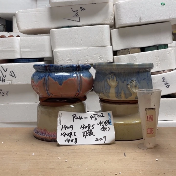 粗陶多肉花盆微瑕4502