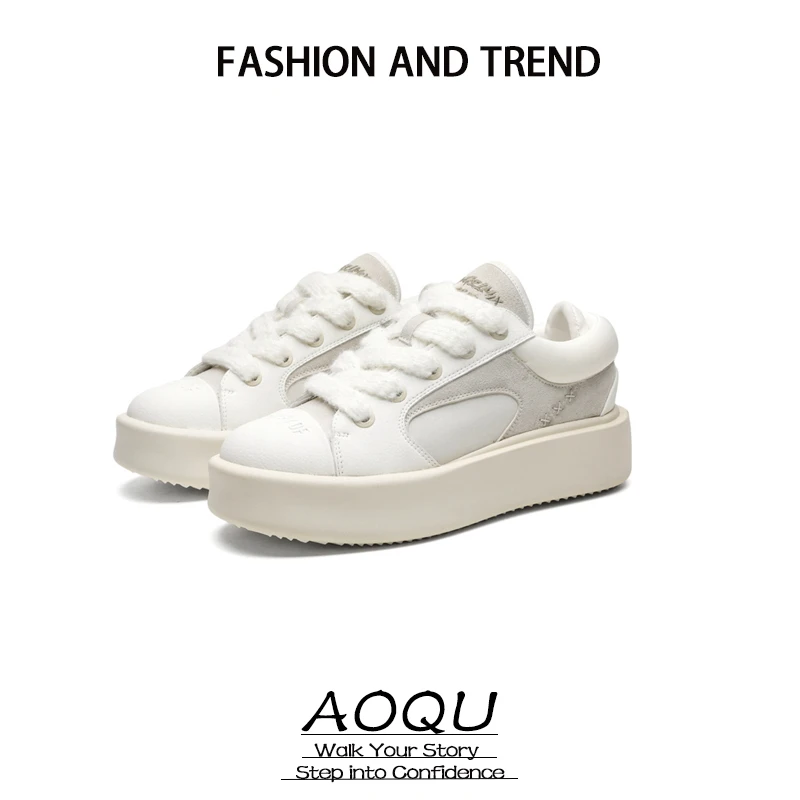 小众设计男女鞋春季百搭增高爱心板鞋休闲情侣款潮流纯色小白鞋