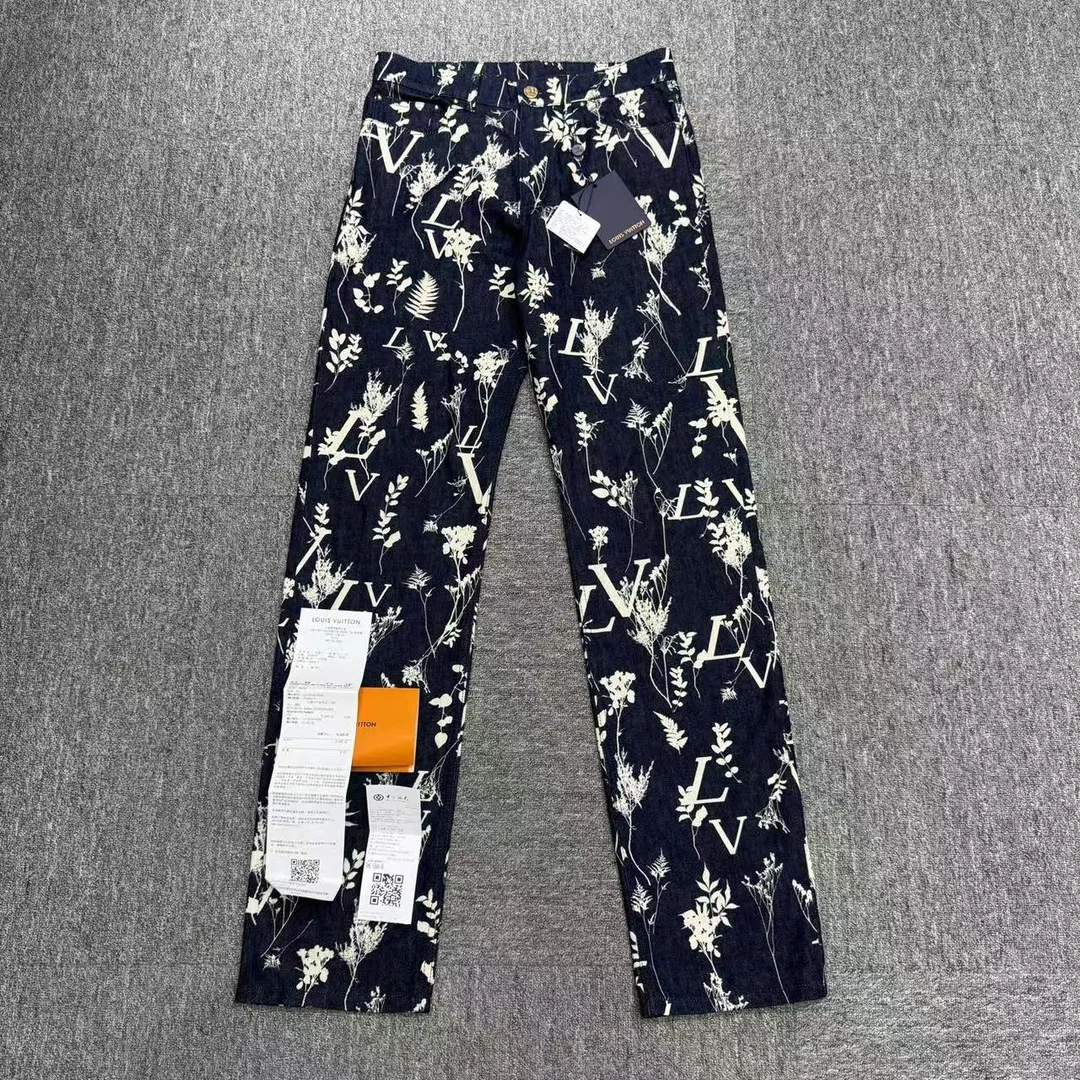 未使用 LouisVuitton/路易威登 麦穗老花牛仔裤/29码/17938