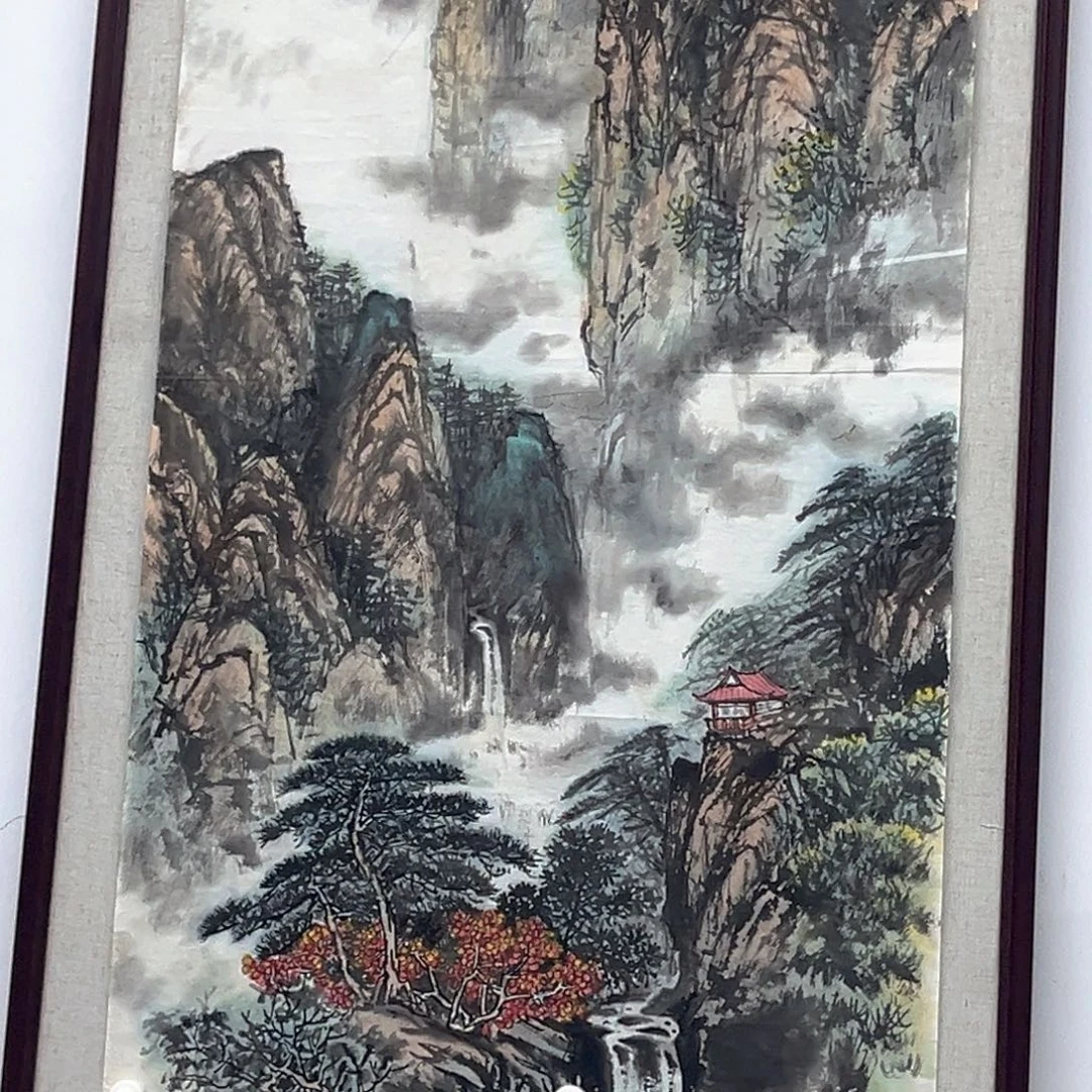 不***生国画绘画作品多次参加全国