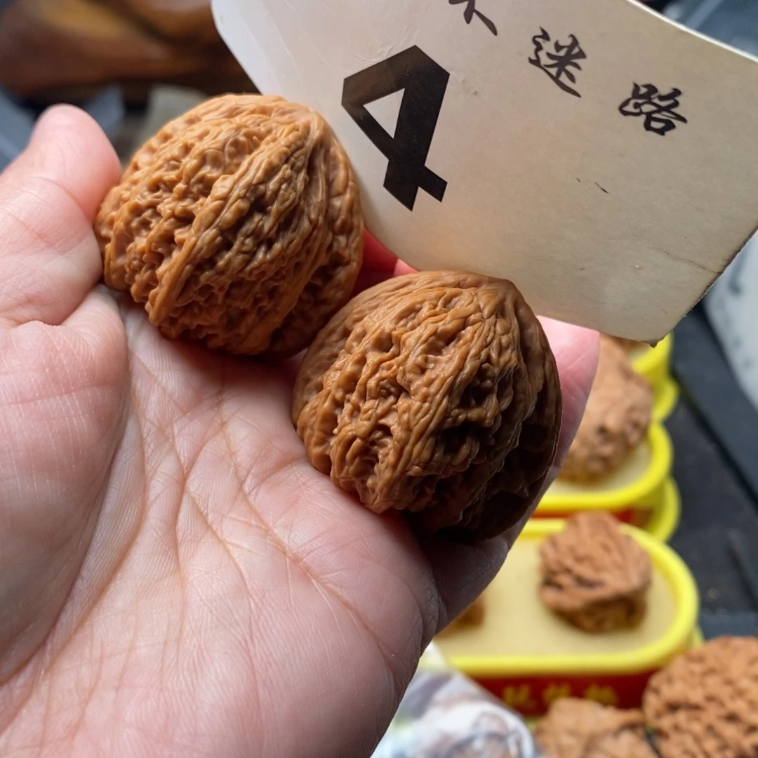 把件文玩核桃38红宝石