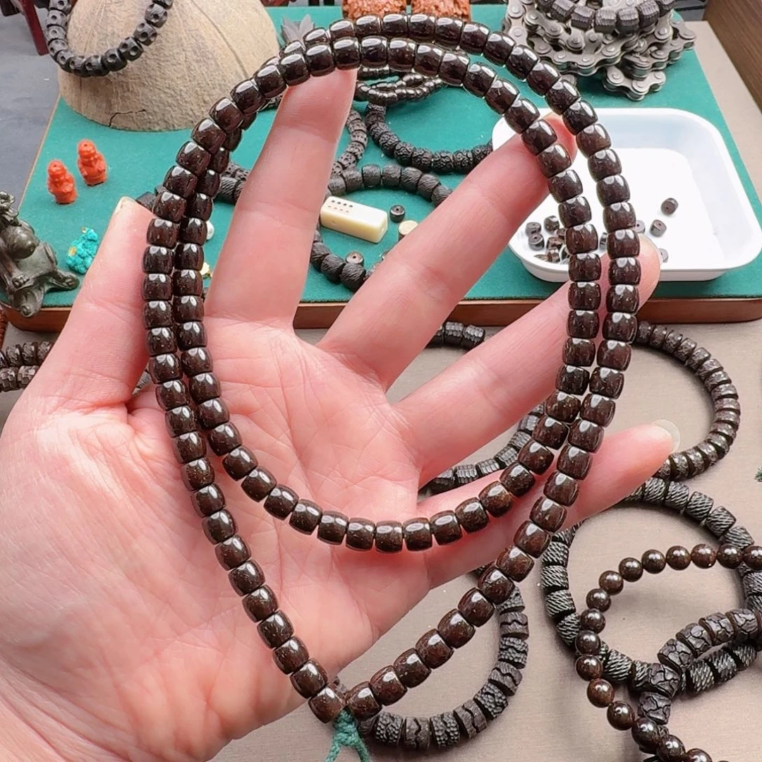 a***e手串椰蒂7*6直切108手串