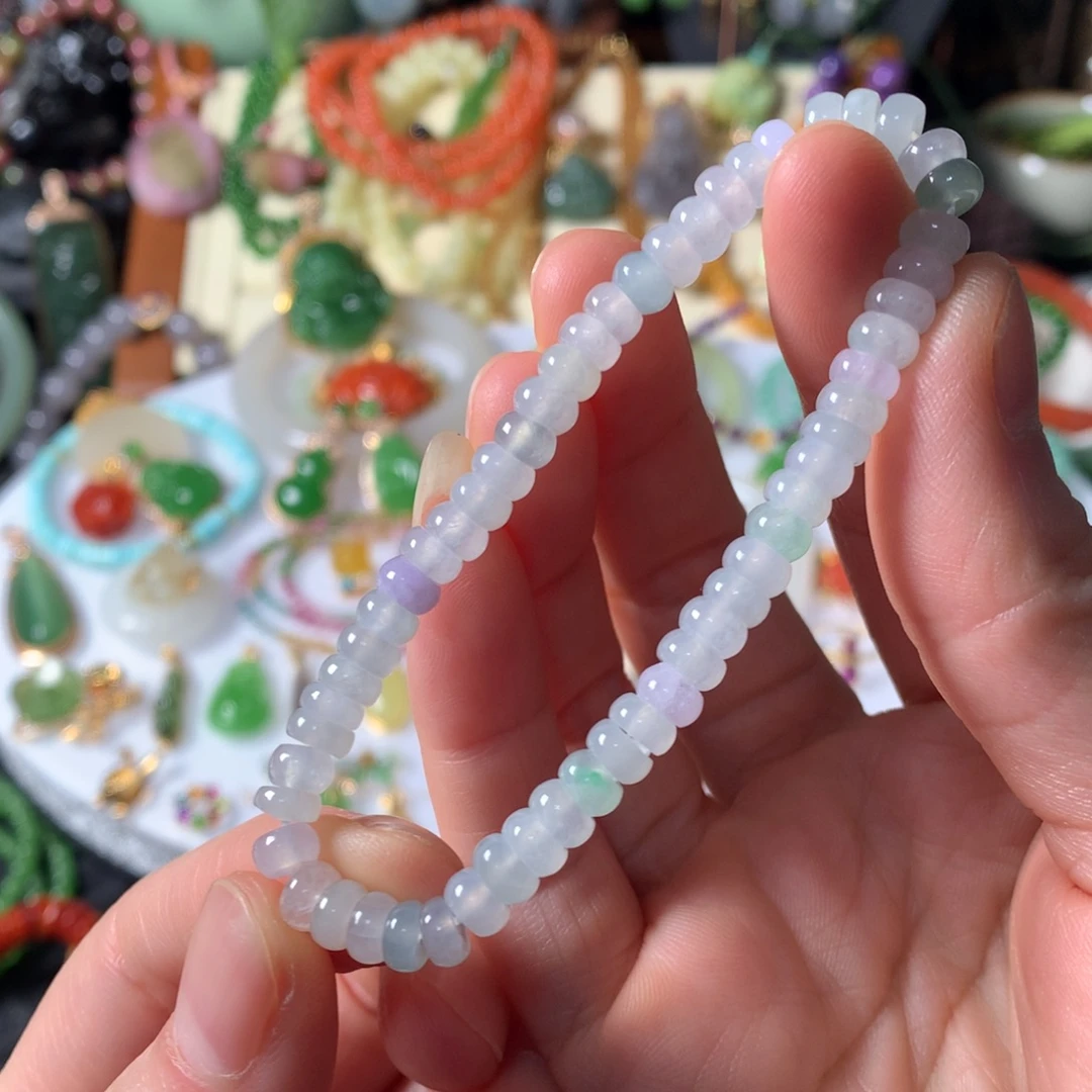 手串翡翠未镶嵌缅甸A货翡翠手串