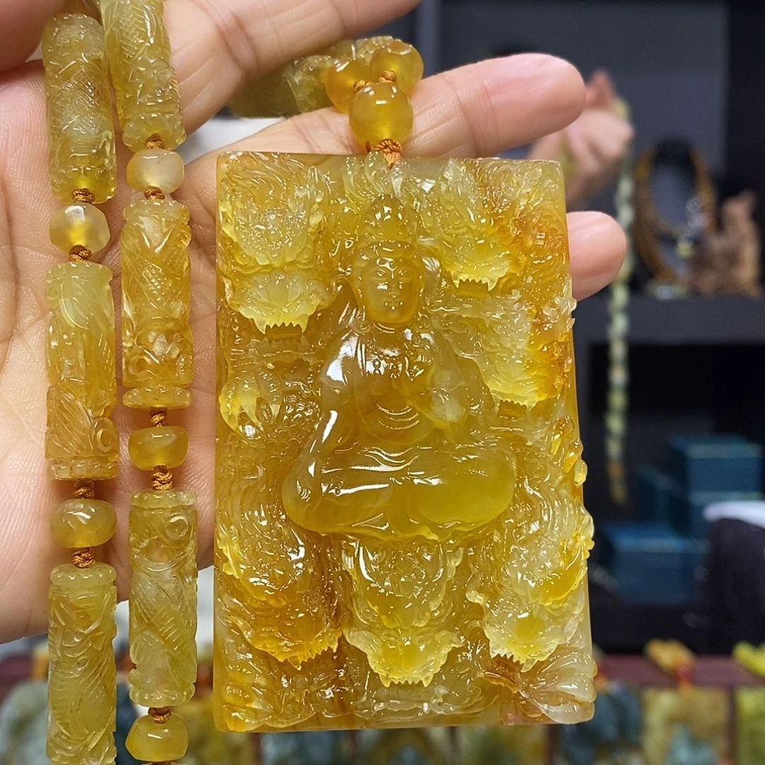 未镶嵌岫玉挂件吊坠