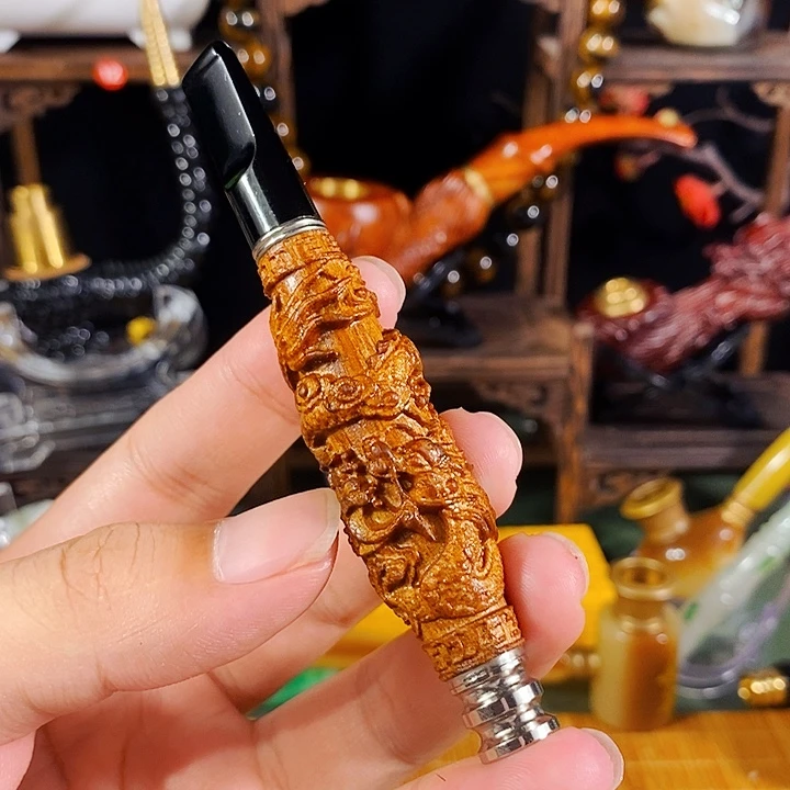 高端定制金丝楠烟嘴