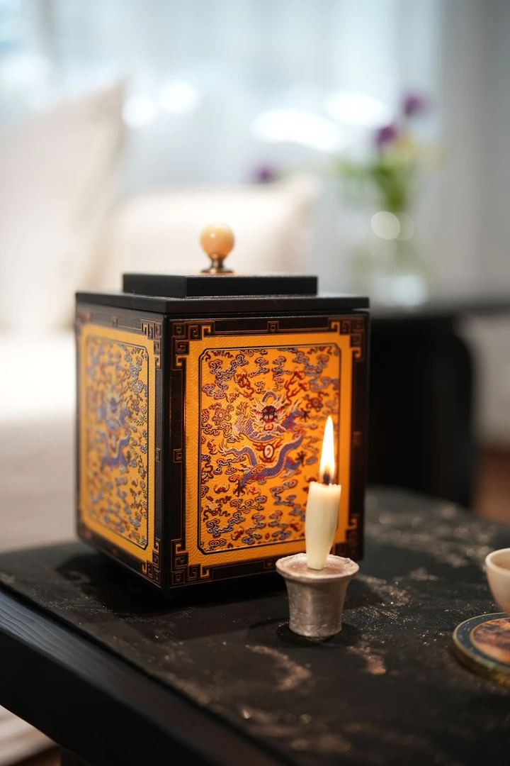 壹藏貳宝•国风原创宫灯飞龙在天收纳罐