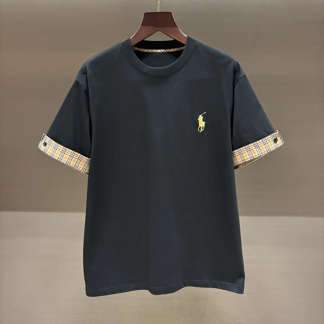 2025年百搭款男士夏季短袖潮牌时尚短袖BG-2573