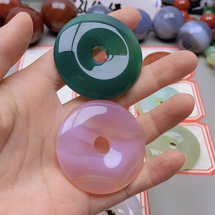 【闪购商品】玛瑙/玉髓足铂镶嵌珠宝半成品金*