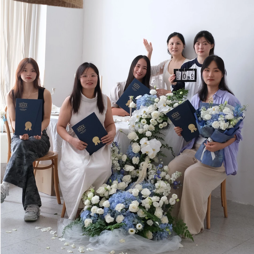 从小白到花艺设计师-柒天花漾零基础花艺培训插花教程视频课100+