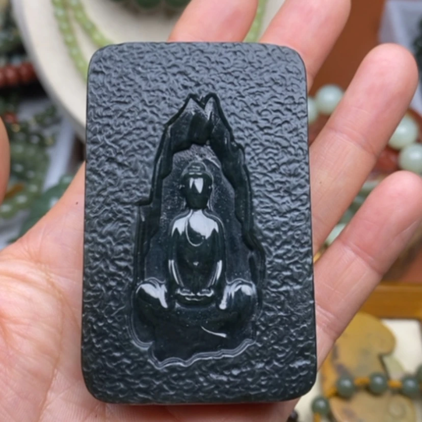 【闪购商品】未镶嵌岫岩河磨玉（透闪石质玉）挂件