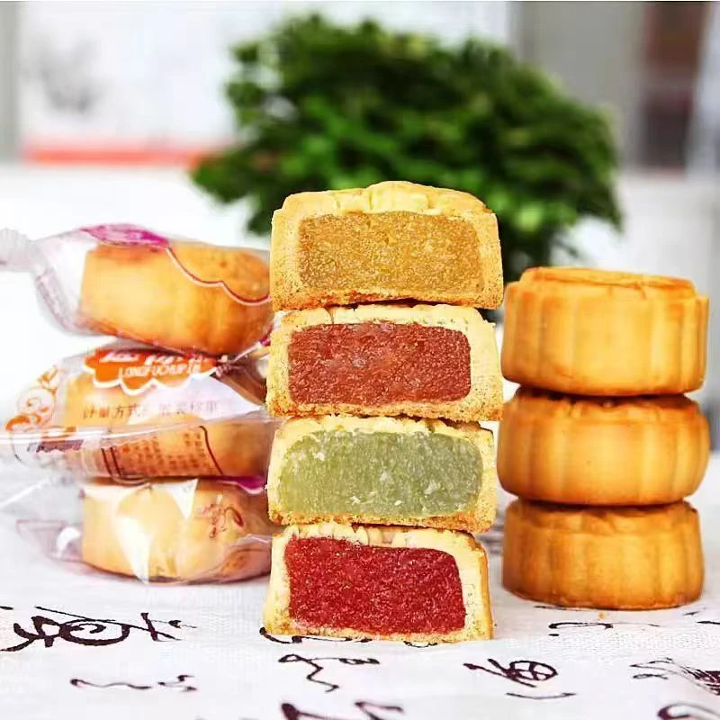 【到手20个】独立包装广式五仁水果多口味小月饼点心w