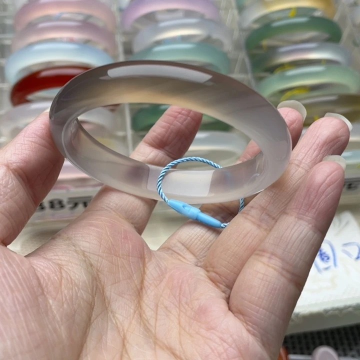 玛瑙/玉髓未镶嵌手镯54圈口