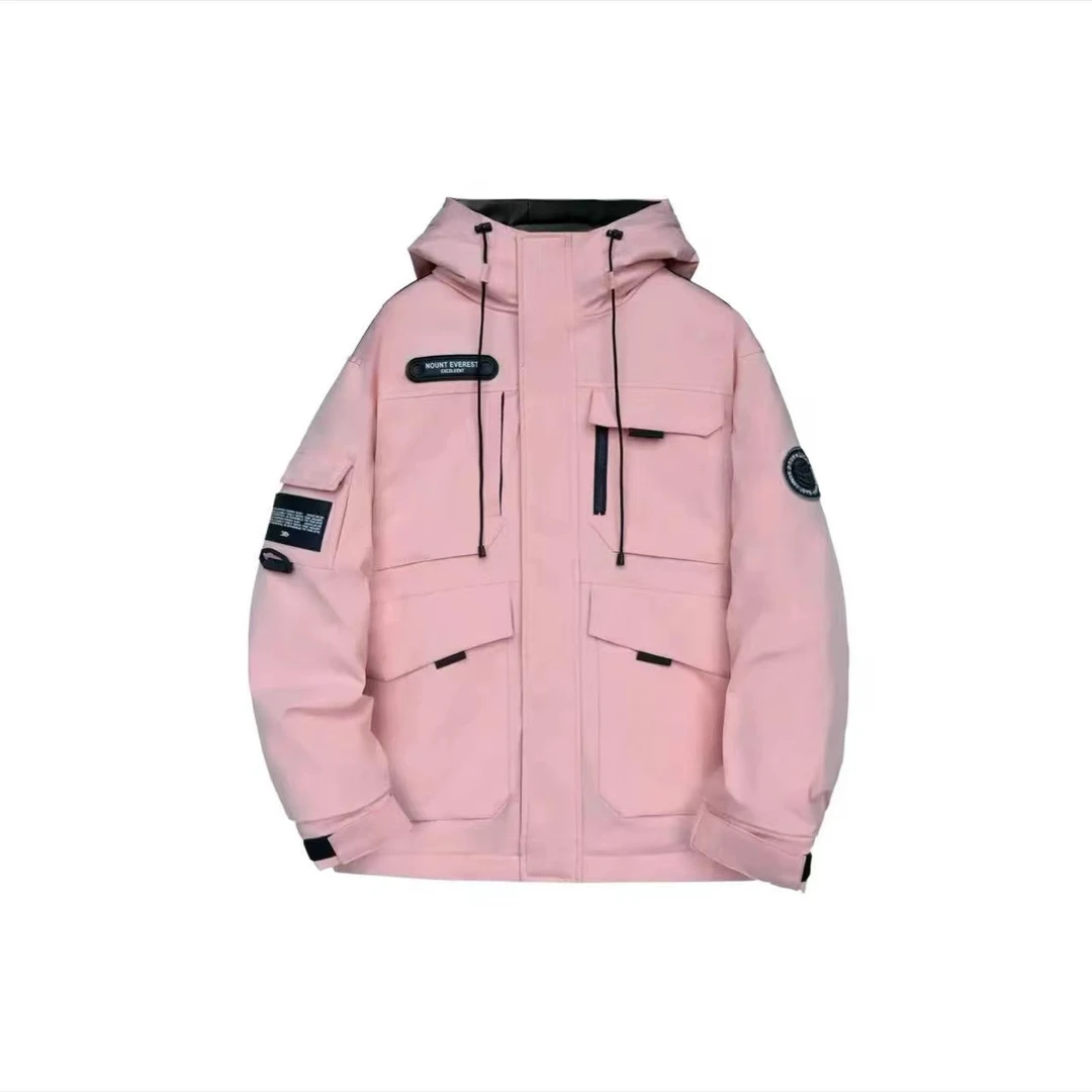 【冬季】新款潮版时尚工装户外风小标6色连帽防寒服外套51001